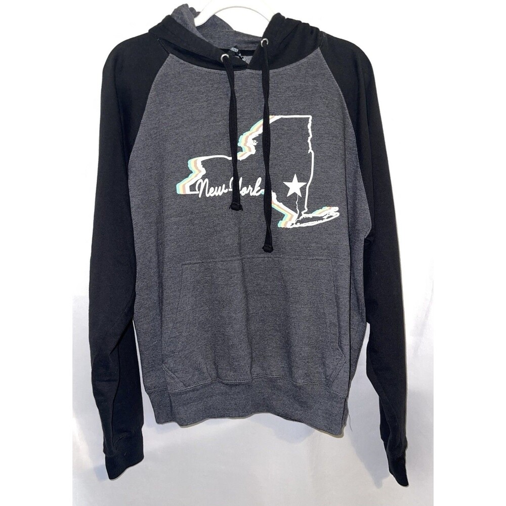 Southern Breeze Hoodie Black and Gray “New York” Men’s Size Medium